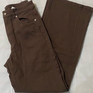 High waisted wide leg pants